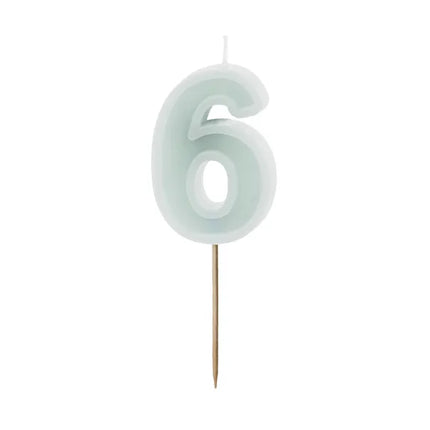 Candela a 6 anni verde 10 cm