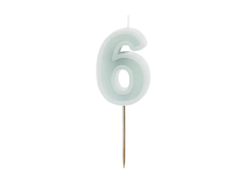 Candela a 6 anni verde 10 cm