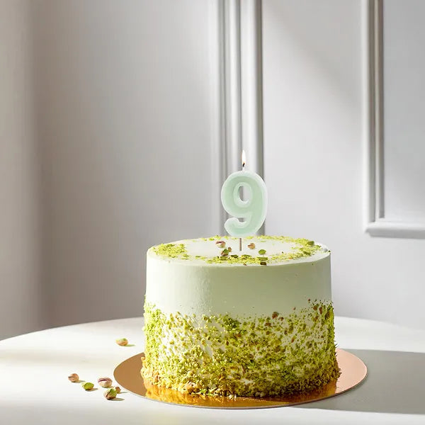 Candela 9 anni Verde menta 10 cm