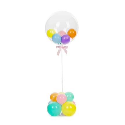 Supporto per palloncini bianco in plastica 72 cm