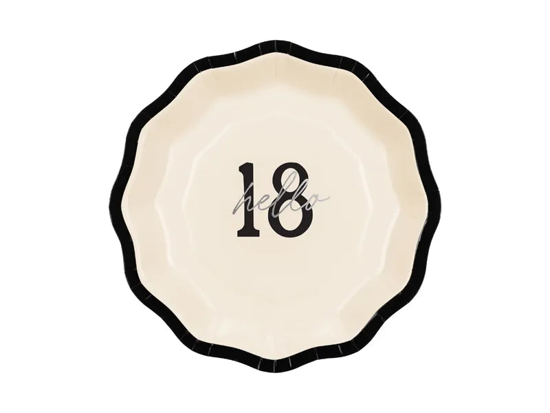 Piatti 18 anni 18cm 6pz