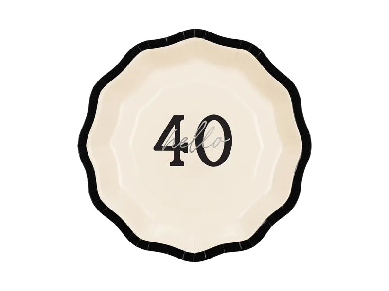Piatti 40 anni 18cm 6pz