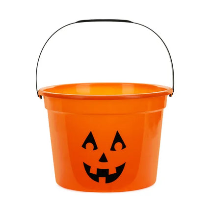 Secchio di Halloween Zucca arancione 20,5 cm