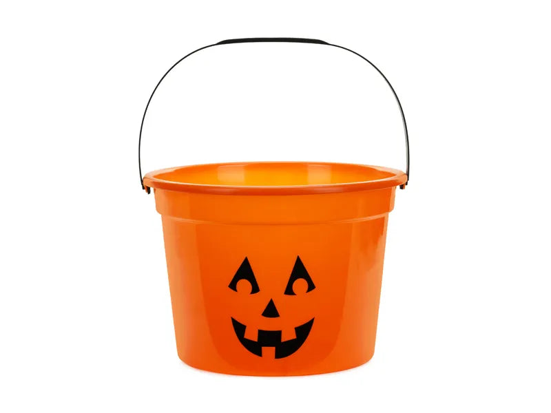Secchio di Halloween Zucca arancione 20,5 cm