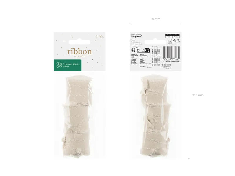 Nastro beige 5m 3pz