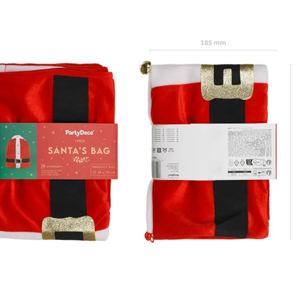 Sacchetto regalo Babbo Natale, misto, 50x70cm