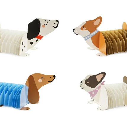 Decorazione da tavolo per cani 30 cm 4 pezzi
