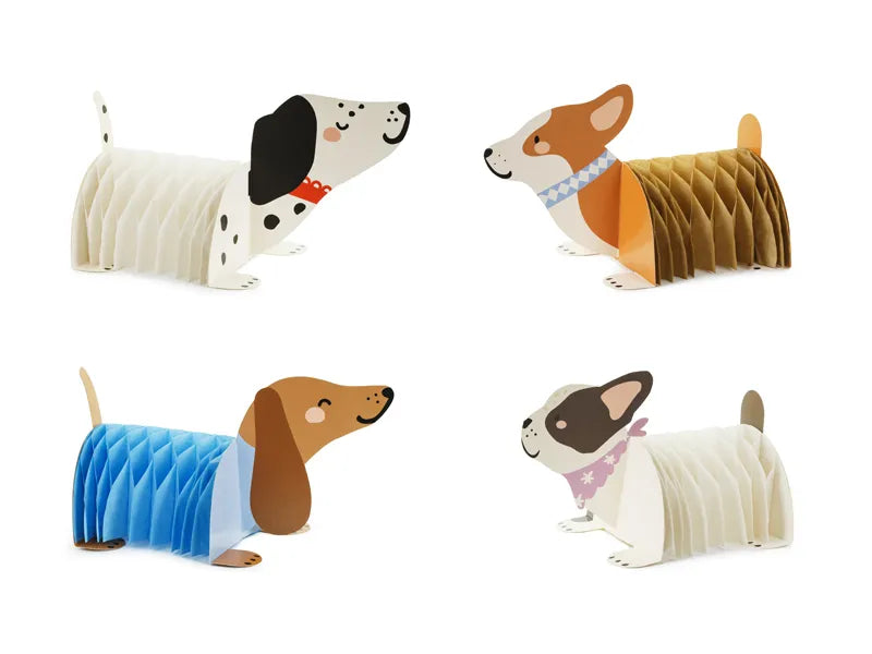 Decorazione da tavolo per cani 30 cm 4 pezzi