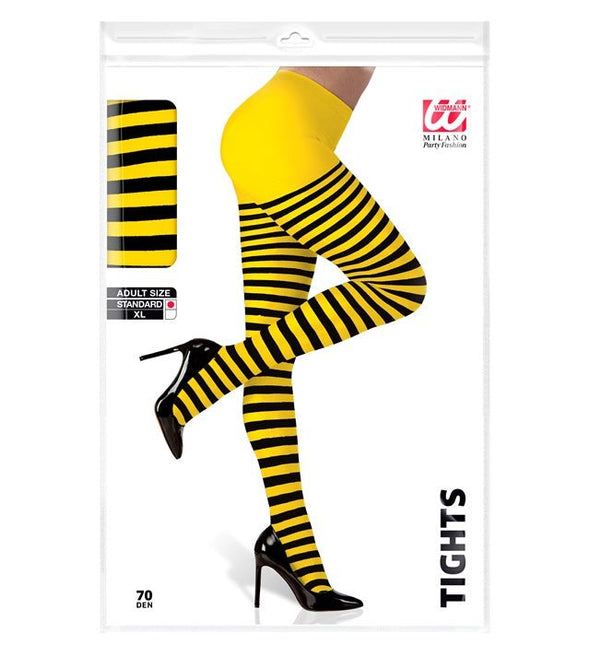 Bij Panty Zwart Geel van Widmann koop je bij Partywinkel