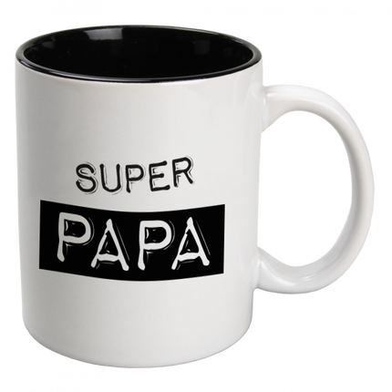 Tazza Dearest Dad in ceramica bianca Dearest Mum 12cm