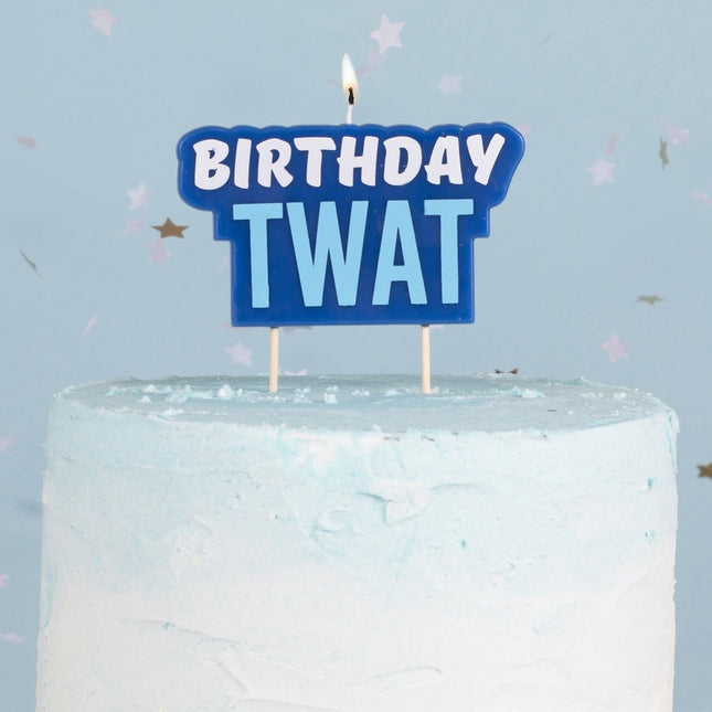 Blauw Kaars Birthday Twat 5,8cm van Ginger Ray koop je bij Partywinkel