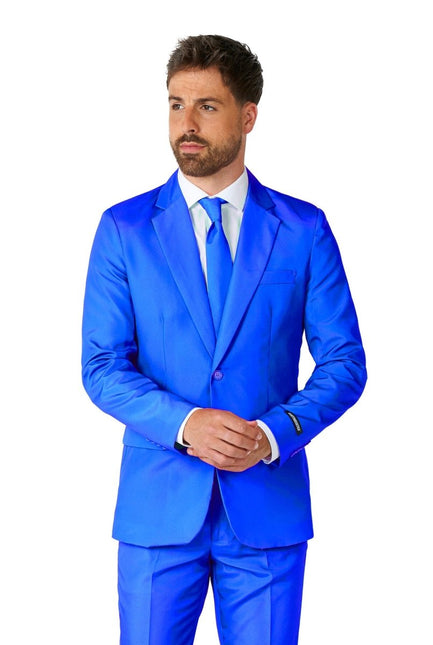 Blauw Pak Heren Suitmeister van Suitmeister koop je bij Partywinkel