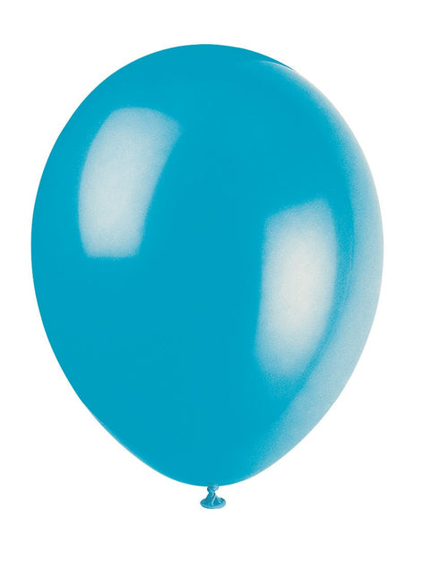 Blauwe Ballonnen Glans 30cm 10st van Unique koop je bij Partywinkel