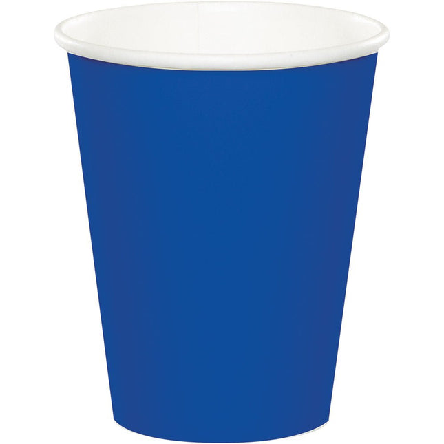 Blauwe Bekers Cobalt 256ml 24st van Creative Converting koop je bij Partywinkel