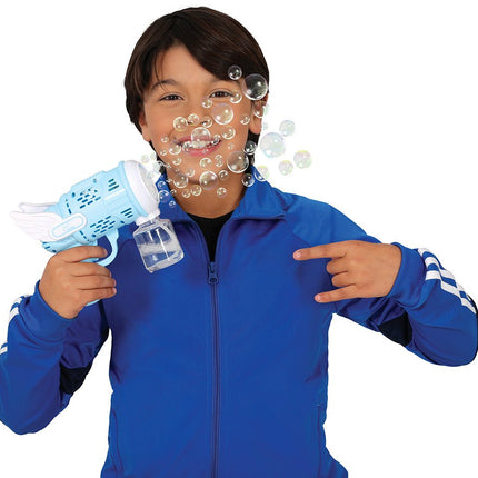 Blauwe Bellenblaas Machine 19cm - Partywinkel - 8434077315293