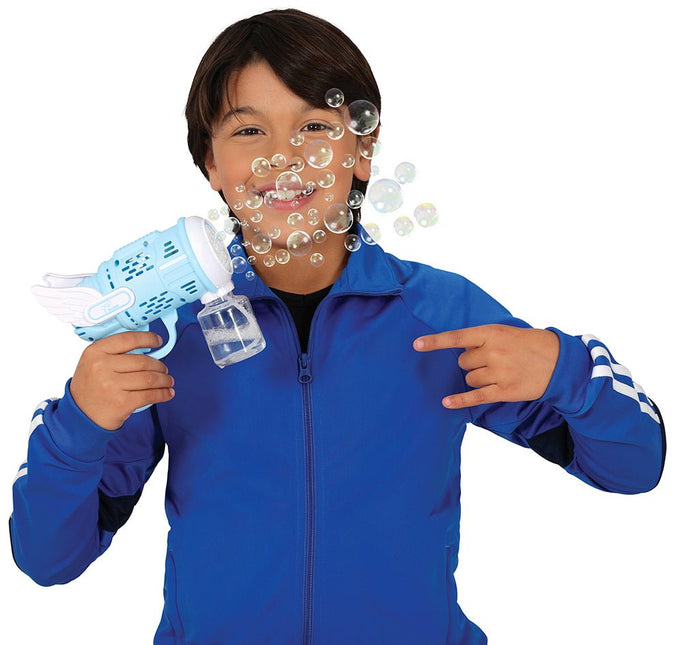 Blauwe Bellenblaas Machine 19cm - Partywinkel - 8434077315293