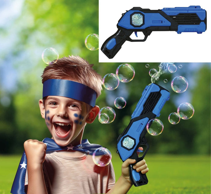 Blauwe Bellenblaas Pistool 33cm - Partywinkel - 8434077315309