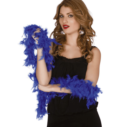 Blauwe Boa 40gr 1,8m van Fiestas Guirca koop je bij Partywinkel