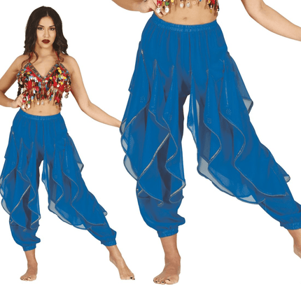 Blauwe Broek Buikdanseres van Fiestas Guirca koop je bij Partywinkel