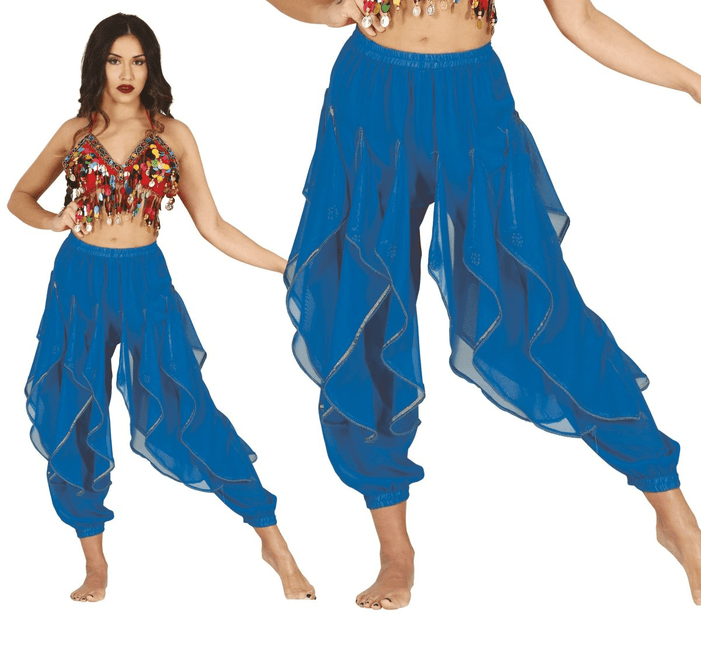 Blauwe Broek Buikdanseres van Fiestas Guirca koop je bij Partywinkel