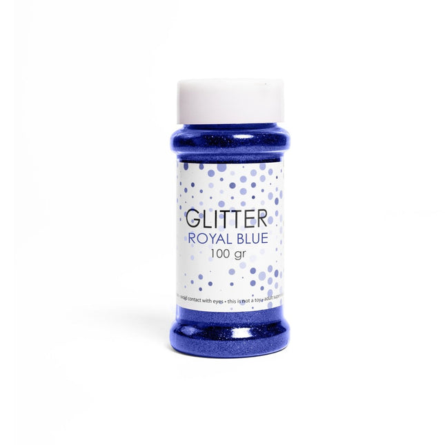 Blauwe Glitters 100gr van WeFiesta koop je bij Partywinkel