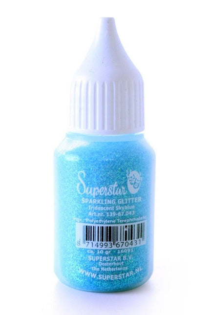 Blauwe Glitters 10gr van Superstar koop je bij Partywinkel