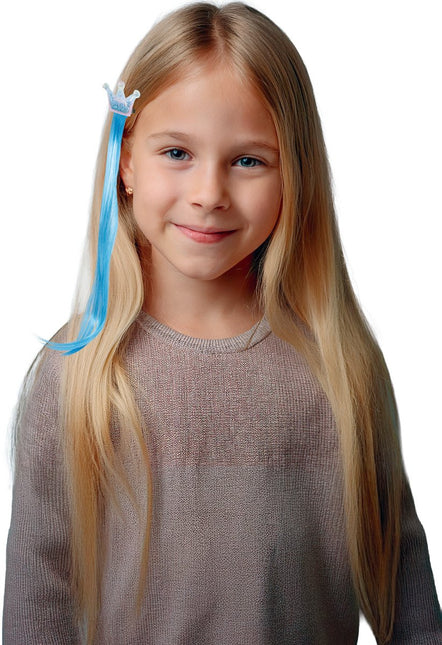 Blauwe Hair Extension Kroon 35cm van Fiestas Guirca koop je bij Partywinkel