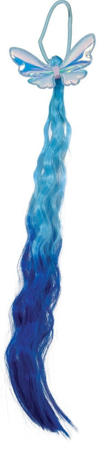 Blauwe Hair Extension Vlinder 35cm van Fiestas Guirca koop je bij Partywinkel