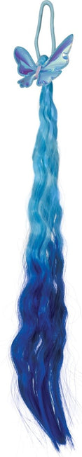 Blauwe Hair Extension Vlinder 35cm van Fiestas Guirca koop je bij Partywinkel