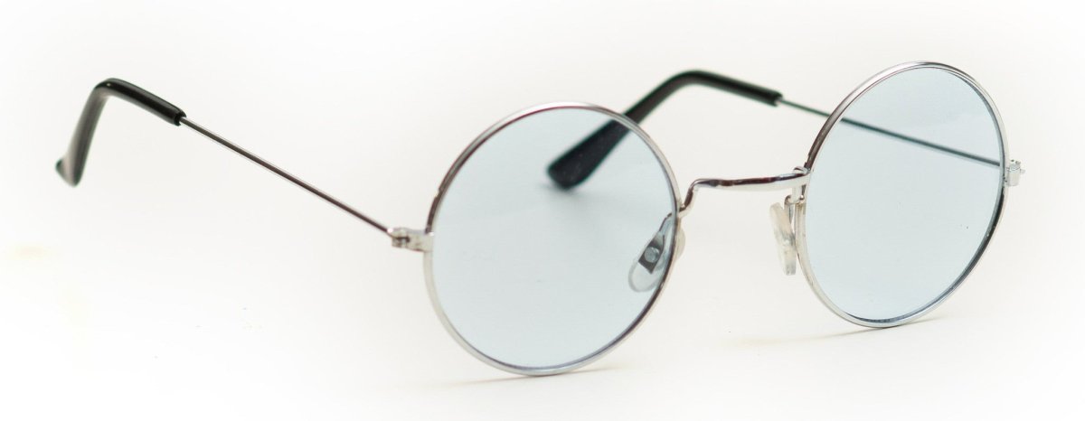 Blauwe Hippie Bril van Partychimp koop je bij Partywinkel