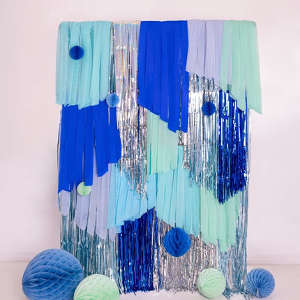 Blauwe Honeycomb 20cm van Partydeco koop je bij Partywinkel