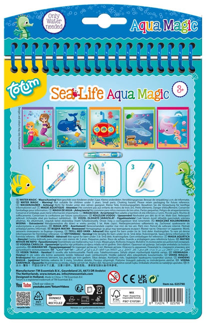 Blauwe Kleurboek Zeedieren Met Water - Partywinkel - 8714274025790