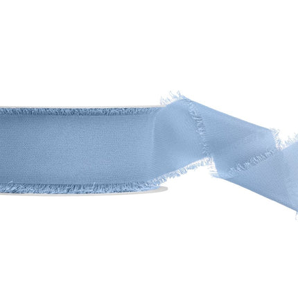 Blauwe Lint Chiffon 10m van Partydeco koop je bij Partywinkel