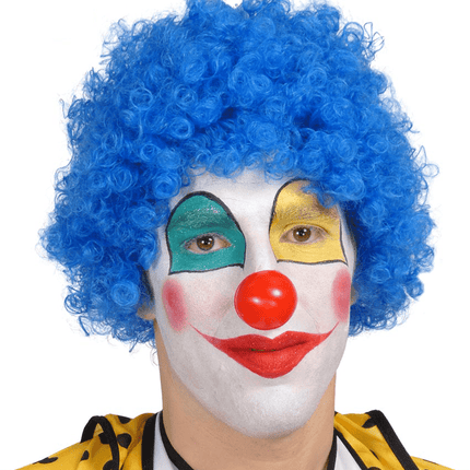 Blauwe Pruik Krullen van Fiestas Guirca koop je bij Partywinkel