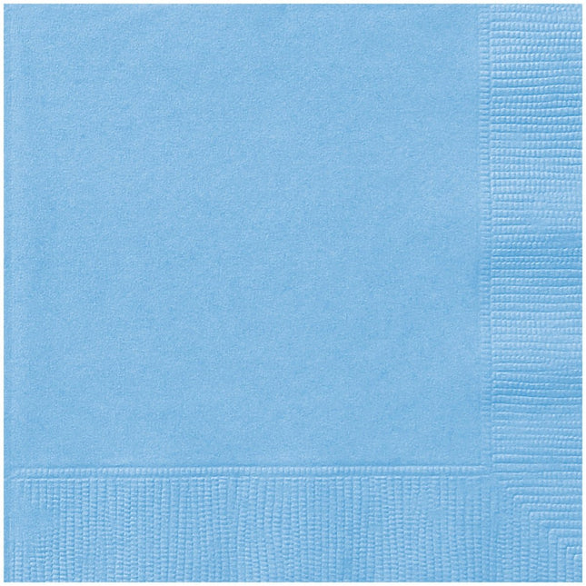 Blauwe Servetten 33cm 50st van Unique koop je bij Partywinkel