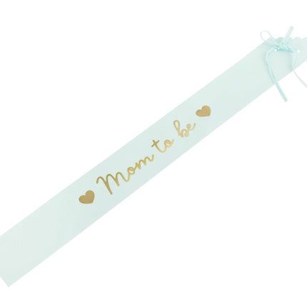 Blauwe Sjerp Mom To Be 75cm van Partydeco koop je bij Partywinkel