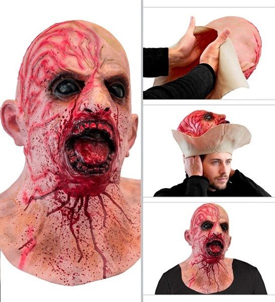 Bloederig Zombie Masker Volledig Hoofd van Widmann koop je bij Partywinkel