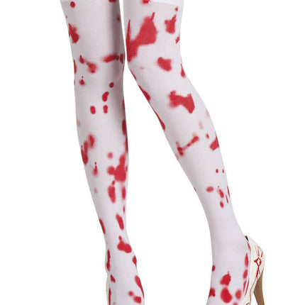 Bloederige Kousen van Boland koop je bij Partywinkel