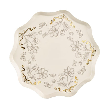 Bloemen Borden 20cm 6st van Partydeco koop je bij Partywinkel