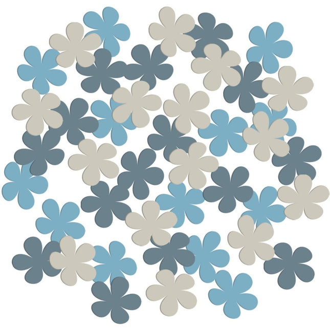 Bloemen Confetti Blauw van Folat koop je bij Partywinkel