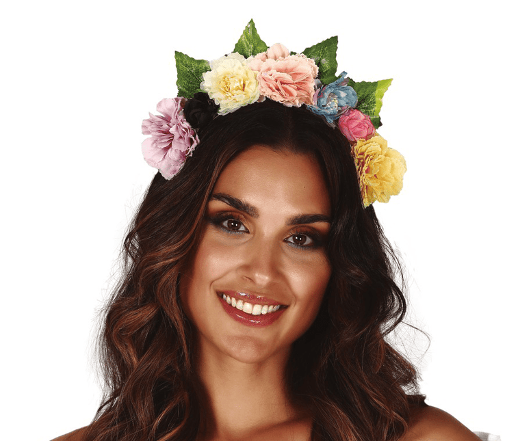 Bloemen Haarband Pastel van Fiestas Guirca koop je bij Partywinkel