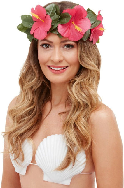 Bloemen Haarband Set 3 delig van Smiffys koop je bij Partywinkel