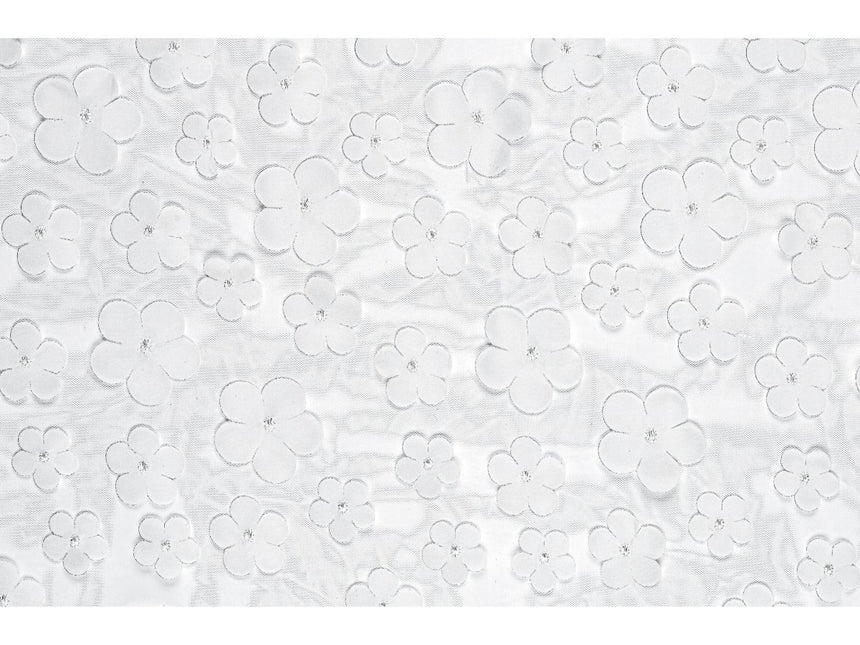 Bloemen Tafelloper Doorzichtig 5m van Partydeco koop je bij Partywinkel