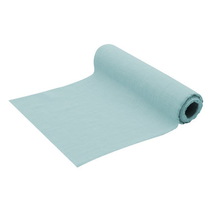 Runner da tavola azzurro in cotone 5m