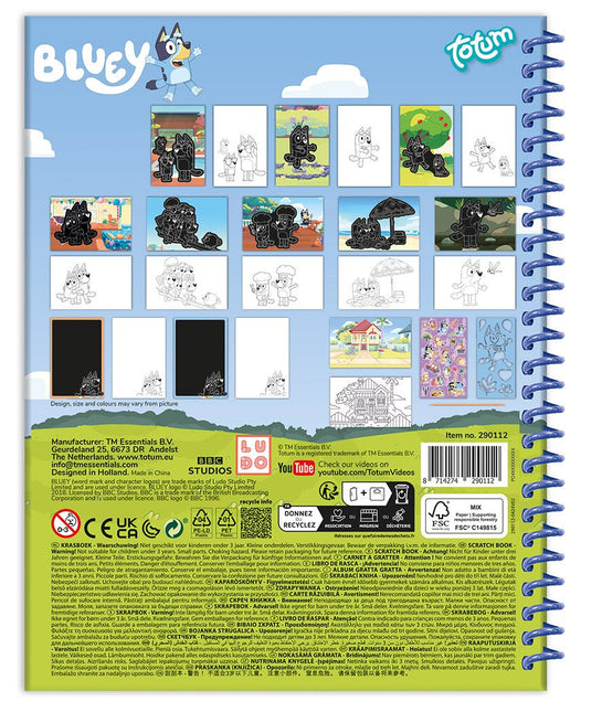 Bluey Knutsel Boek Kraskaarten - Partywinkel - 8714274290112