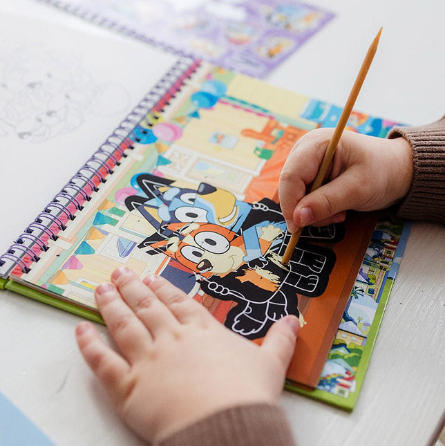 Bluey Knutsel Boek Kraskaarten - Partywinkel - 8714274290112