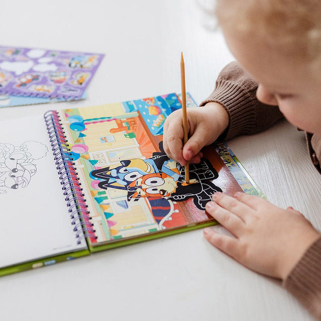 Bluey Knutsel Boek Kraskaarten - Partywinkel - 8714274290112