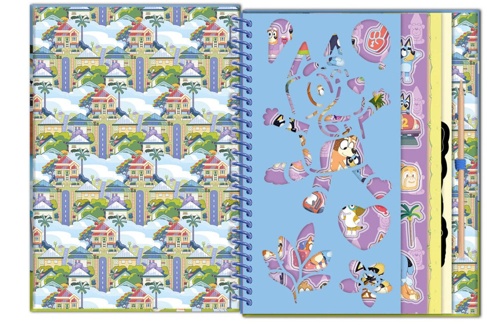Bluey Knutsel Boek Kraskaarten - Partywinkel - 8714274290112