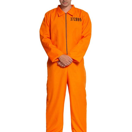 Boef Jumpsuit Oranje van Partychimp koop je bij Partywinkel