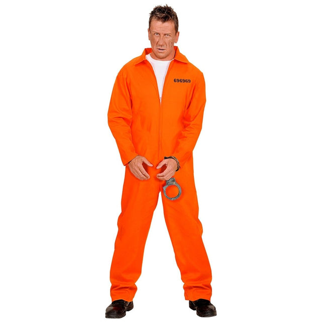 Boevenpak Oranje Heren Overall van Widmann koop je bij Partywinkel